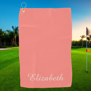 Simple Elegant Modern Monogrammed Chic  Golf Towel