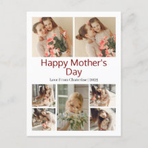 Simple Elegant Modern Mothers Day Photo Collage