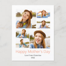 Simple Elegant Modern Mothers Day Photo Collage