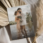 Simple Elegant Modern Photo Wedding Save the Date