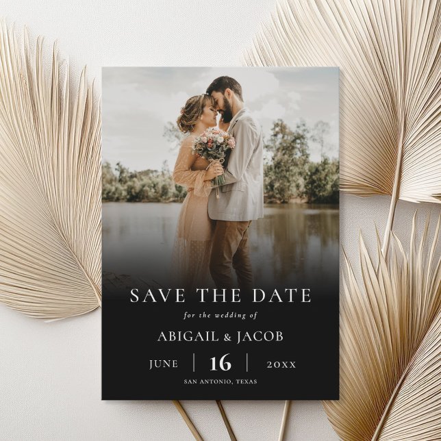 Simple Elegant Modern Photo Wedding Save the Date (Creator Uploaded)