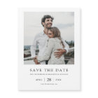 Simple Elegant Modern Photo Wedding Save the Date