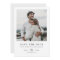 Simple Elegant Modern Photo Wedding Save the Date