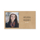 Simple Elegant Modern Rustic Kraft Photo