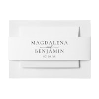 Simple Elegant Modern Typography Bride Groom Names