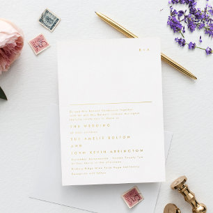 Simple Elegant Monogram Gold Text