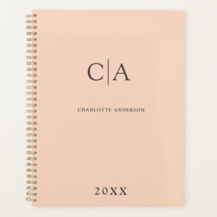 Simple, elegant monogram planner