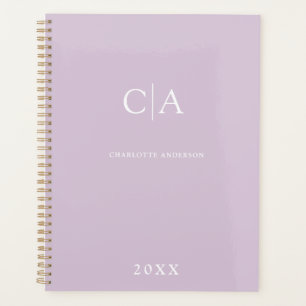Simple, elegant monogram planner