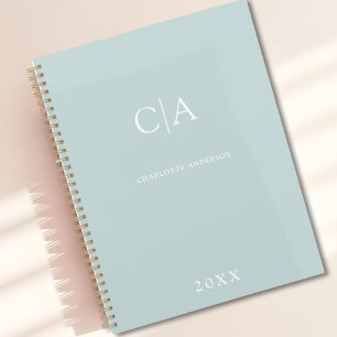 Simple, elegant monogram planner