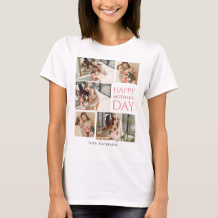 Simple Elegant Mother Days Gift Photo Collage  T-Shirt