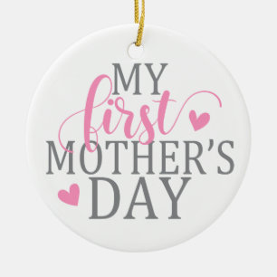 Simple & Elegant My First Mother's Day Ornament