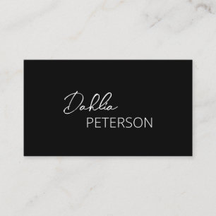 Simple Elegant Name Modern Business Card