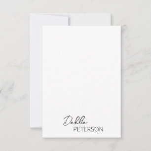 Simple Elegant Name Modern Card