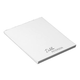 Simple Elegant Name Modern Notepad