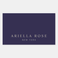 Simple Elegant Navy Blue Professional Minimalist