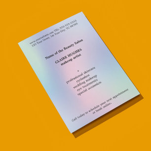 Simple Elegant Pastel Makeup Artist  Flyer