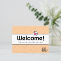 Simple Elegant Peach Business Welcome