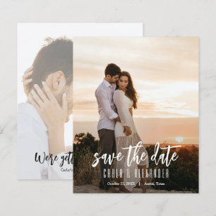 Simple Elegant Photo Budget Wedding Save The Date
