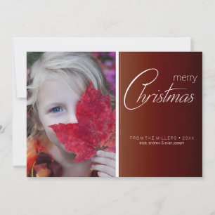 Simple Elegant Photo editable Holiday Card