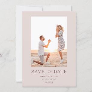 Simple Elegant Photo Save the Date Invitation