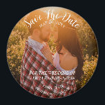 Simple Elegant Photo Wedding Modern Rustic Magnet<br><div class="desc">Simple,  elegant,  whimsical,  modern photo Wedding,  Save the Date magnet. You can personalise it with your details.</div>