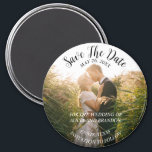 Simple Elegant Photo Wedding Modern Whimsy Magnet<br><div class="desc">Simple,  elegant,  whimsical,  modern photo Wedding,  Save the Date magnet. You can personalise it with your details.</div>