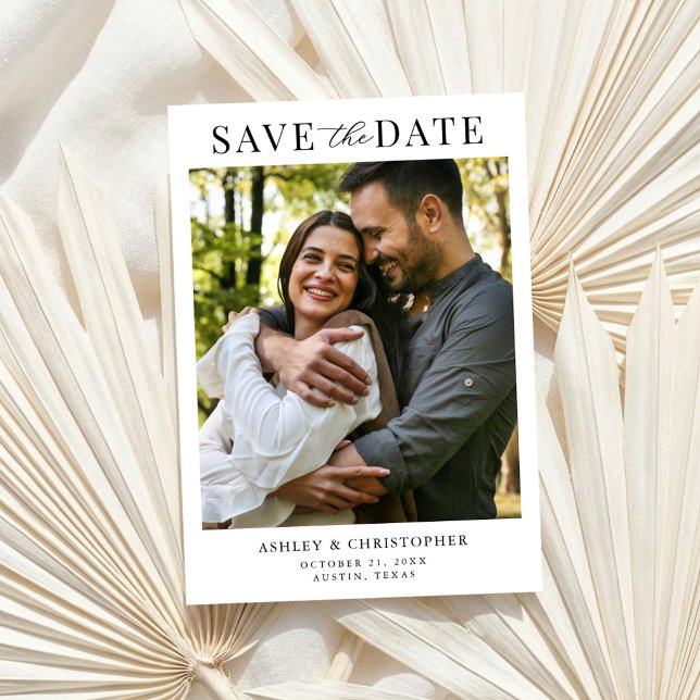 Simple Elegant Photo Wedding Save the Date (Creator Uploaded)