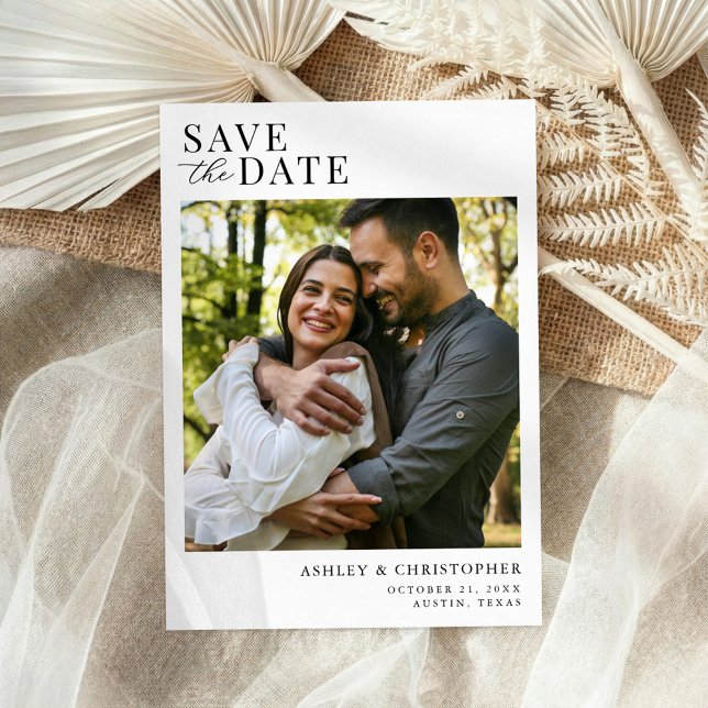 Simple Elegant Photo Wedding Save the Date (Creator Uploaded)