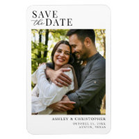Simple Elegant Photo Wedding Save the Date