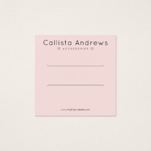 Simple Elegant Pink Black Heart Hair Clip Display