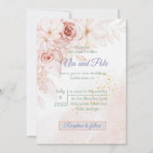 Simple Elegant pink invitation