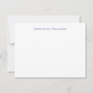Simple Elegant Professional Classic Purple Violet Card
