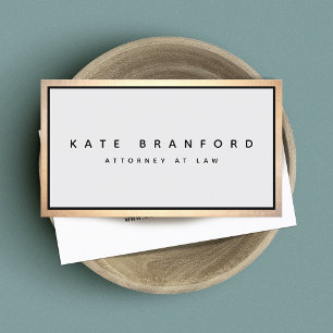 Simple Elegant Professional Grey Business Card