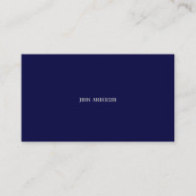 Simple Elegant Professional Navy Blue