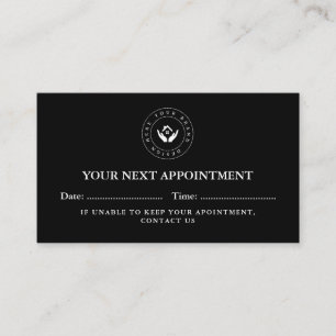 Simple Elegant QR code and Logo Appointment Card