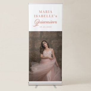 Simple Elegant Quinceanera Welcome Sign