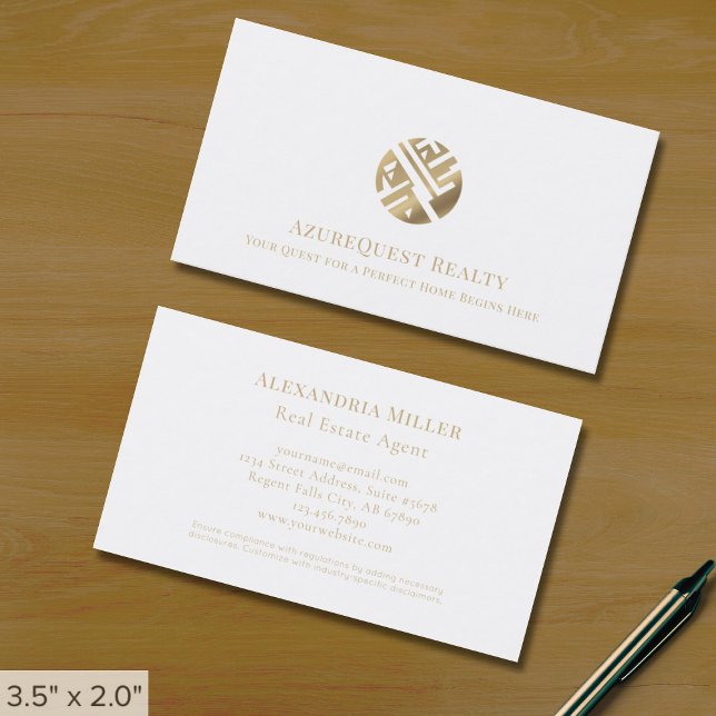 Simple Elegant Real Estate Business Cards (Creator Uploaded)