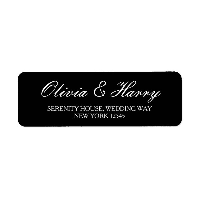 Simple Elegant Return Address Labels (Front)