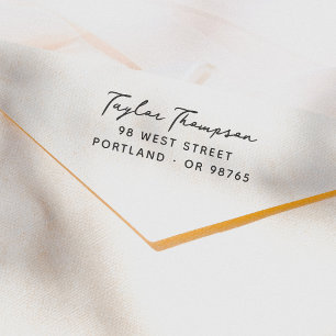 Simple Elegant Return Address Self-inking Stamp