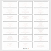Simple Elegant Rose Gold Guest Address Labels