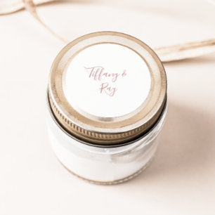Simple Elegant Rose Gold Wedding Envelope Seals