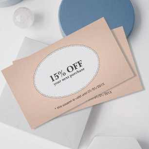 Simple Elegant Rose White Discount Coupon Beauty