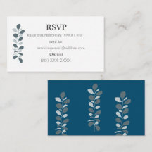 Simple Elegant RSVP Enclosure Card