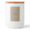 SIMPLE ELEGANT RUSTIC KRAFT MINIMAL MODERN CANDLE