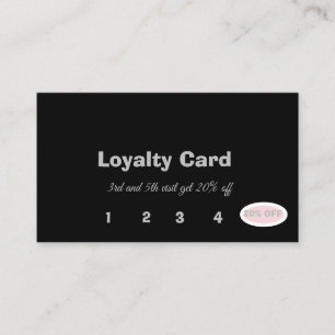 Simple Elegant Salon Beauty Customer Loyalty Card