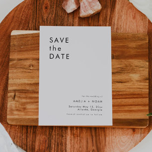 Simple Elegant Save The Date Card