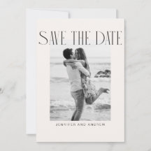 Simple Elegant Save The Date Card
