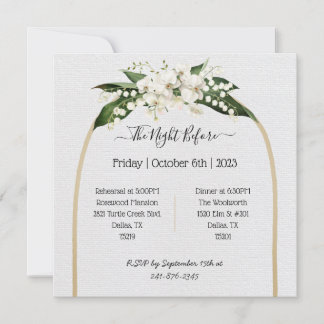 Simple elegant save the date invite