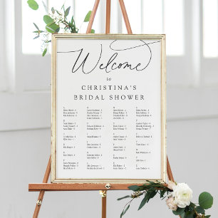 Simple Elegant Script Alphabetical Seating Chart