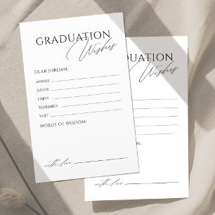 Simple Elegant Script Graduate advice & wishes